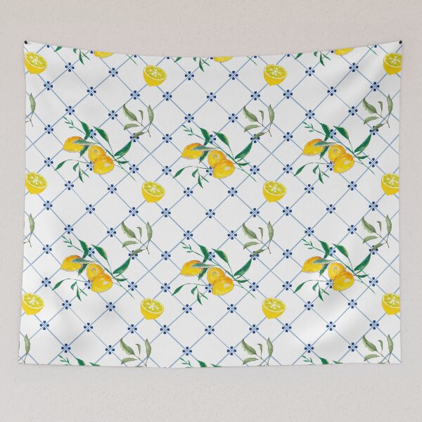 Item preview, Sicilian tiles,mediterranean,mosaic,lemons, designed and sold by MariaMarinova.