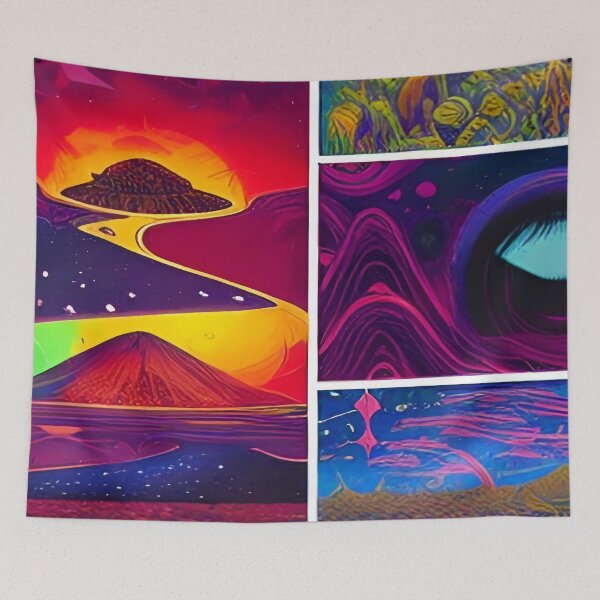 Item preview, Psychedelic Alien Comic designed and sold by TheDreamEffect.