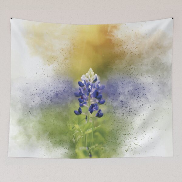 Item preview, Exploding Bluebonnet Flower Watercolor designed and sold by Susan Says.
