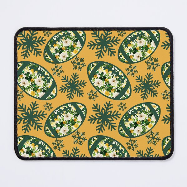 Item preview, Football green and gold winter scatter pattern 2 designed and sold by KCAbdelnour.