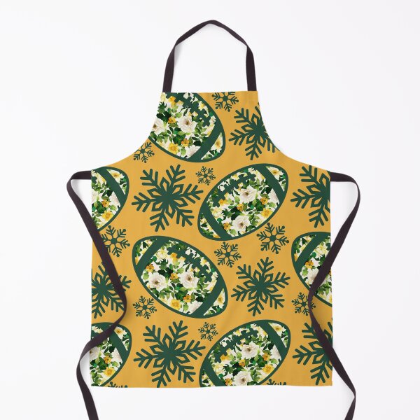 Item preview, Football green and gold winter scatter pattern 2 designed and sold by KCAbdelnour.