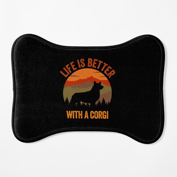 Life Is Better With A Corgi Vintage Country Dog Gift Dog Mat