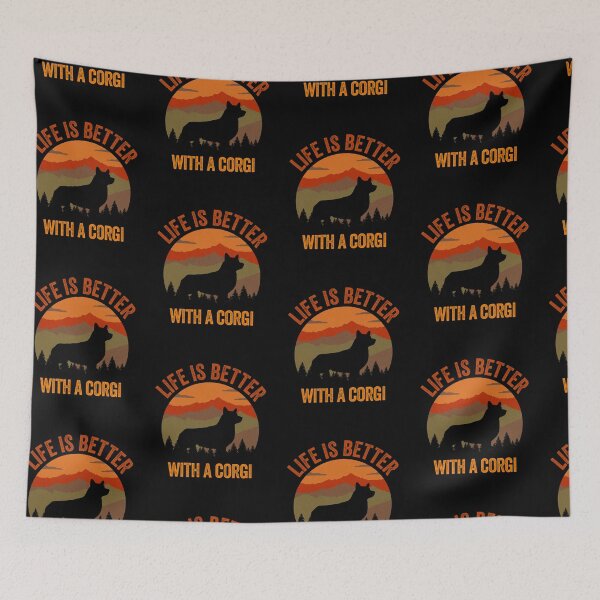 Item preview, Life Is Better With A Corgi Vintage Country Dog Gift  designed and sold by Guarddogdrive.
