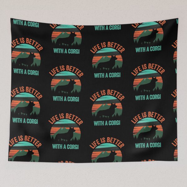 Item preview, Life Is Better With A Corgi Vintage Dog Gift  designed and sold by Guarddogdrive.