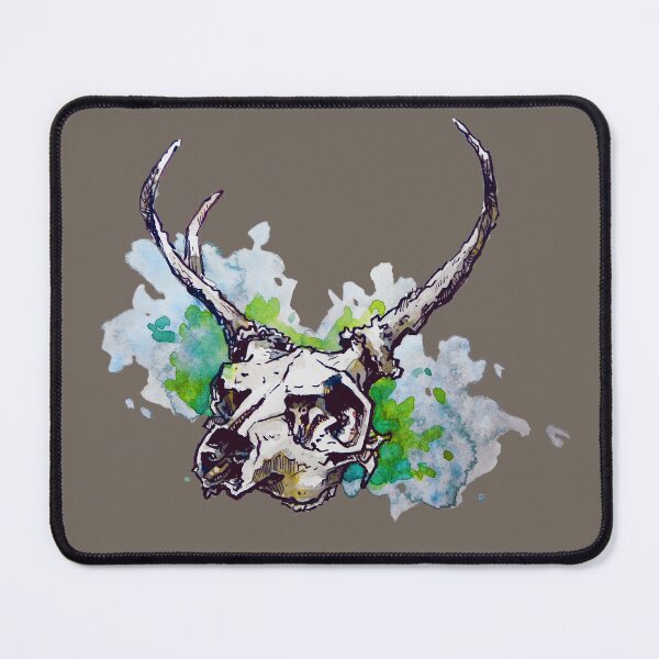 Item preview, Cow skull - ink and watercolors designed and sold by Fernand de Wolf.