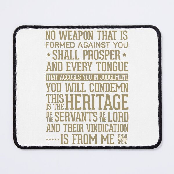 Item preview, Isaiah 54 17 No Weapon Formed Shall Prosper designed and sold by teenugs.