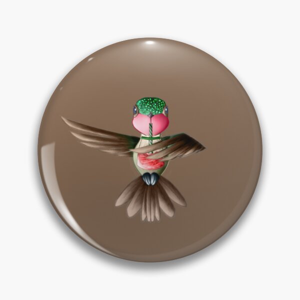 Item preview, Ruby-Throated Hummingbird Version 007 designed and sold by TheCornerLady.