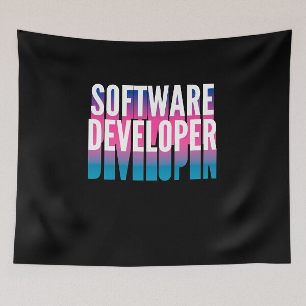 Item preview, Software Developer With Long Gradient Shadow designed and sold by SVPOD.