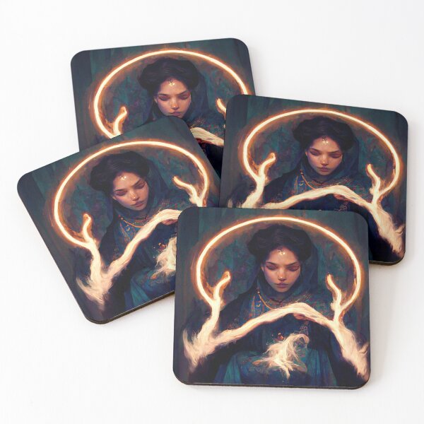 Item preview, Woman Summoning Magic - best selling  designed and sold by Aditya Bhole.