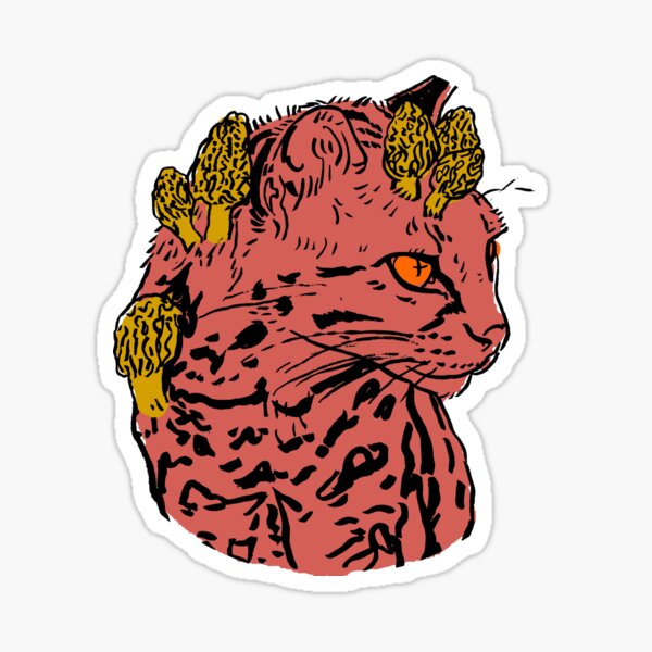 Vista previa del artículo con la obra «Morel Margay», diseñado y vendido por HiddenStash.
