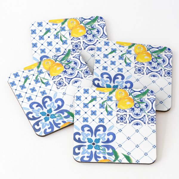 Item preview, Sicilian tiles,mediterranean,mosaic,lemons, designed and sold by MariaMarinova.