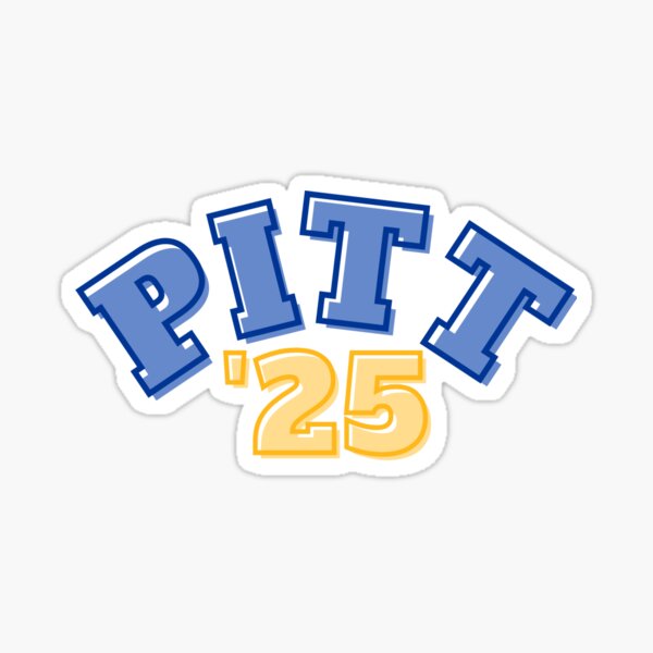 "PITT 2025" Sticker for Sale by otwagner9 Redbubble