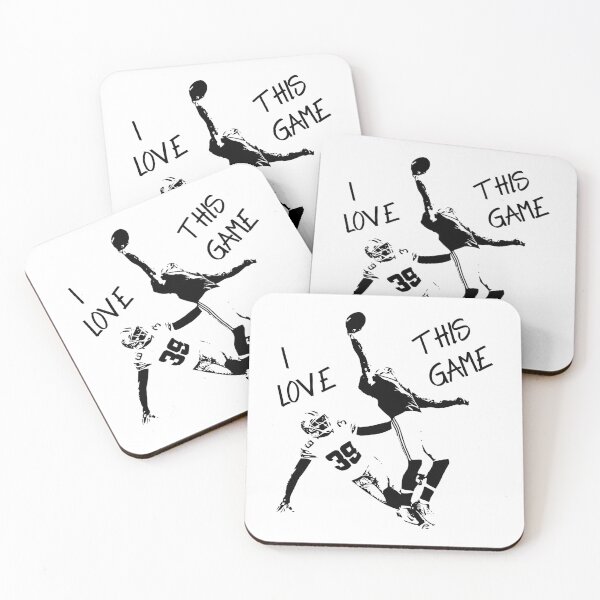 Item preview, Football Saying Catch I love this game Receiver designed and sold by CreatDifference.