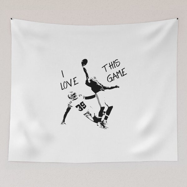 Item preview, Football Saying Catch I love this game Receiver designed and sold by CreatDifference.