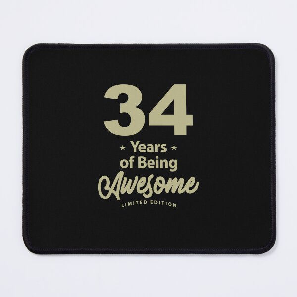 Item preview, 34 Years Of Being Awesome 34th Birthday designed and sold by cidolopez.