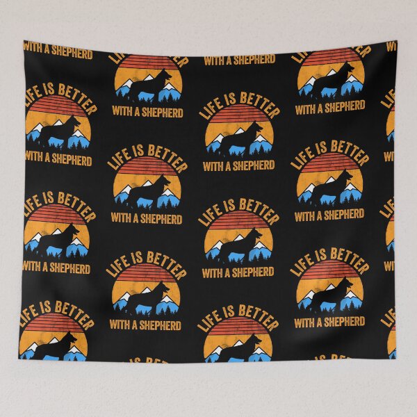 Item preview, Life Is Better With German Shepherd Vintage Distressed  designed and sold by Guarddogdrive.