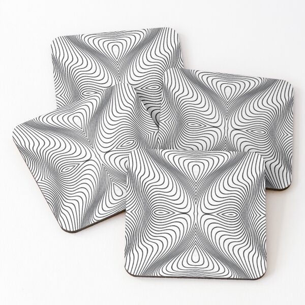 Item preview, decorative black and white pattern  11 designed and sold by ErhanArt.