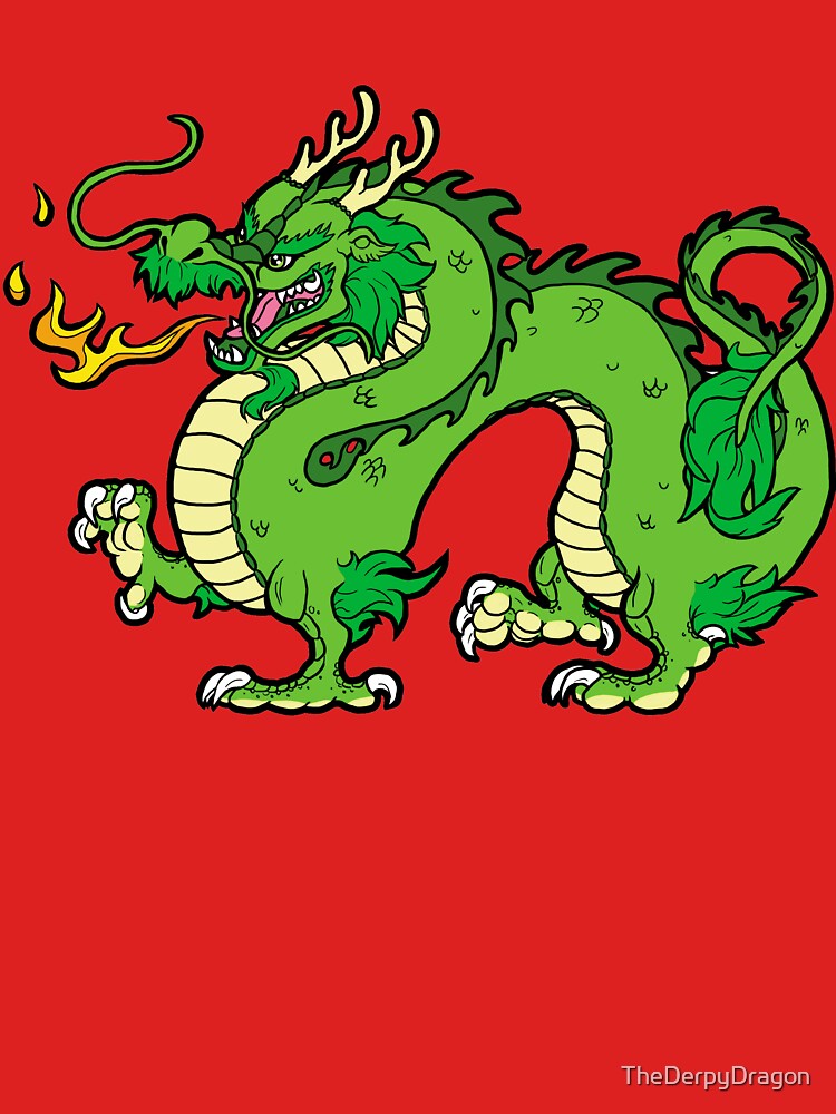 Chinese Dragon - Green by TheDerpyDragon