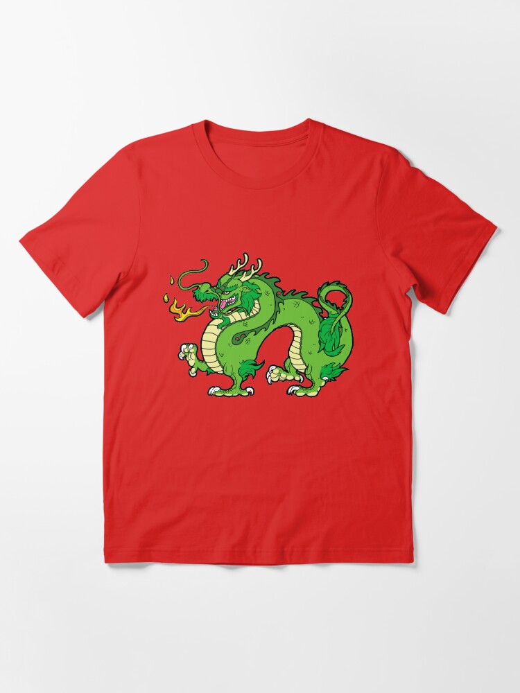 Alternate view of Chinese Dragon - Green Essential T-Shirt