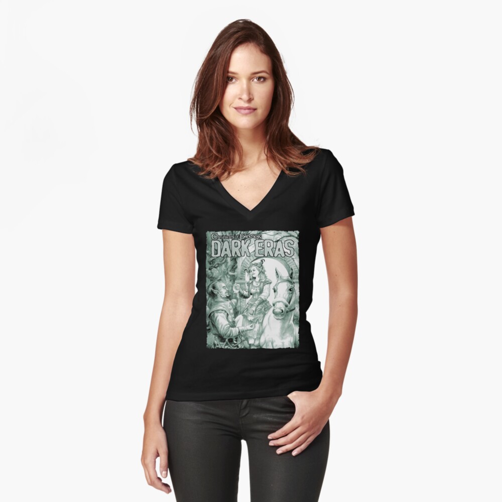 Item preview, Fitted V-Neck T-Shirt designed and sold by TheOnyxPath.