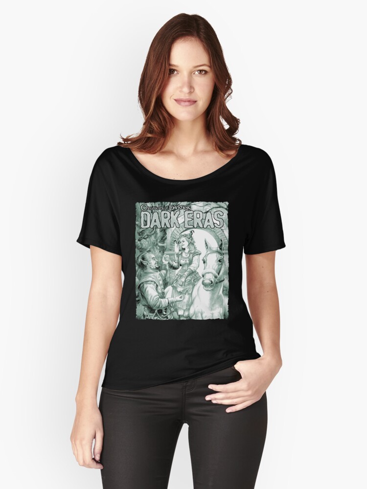 Thumbnail 1 of 3, Relaxed Fit T-Shirt, Dark Eras Art: Lily, Sabre, and Thorn designed and sold by TheOnyxPath.