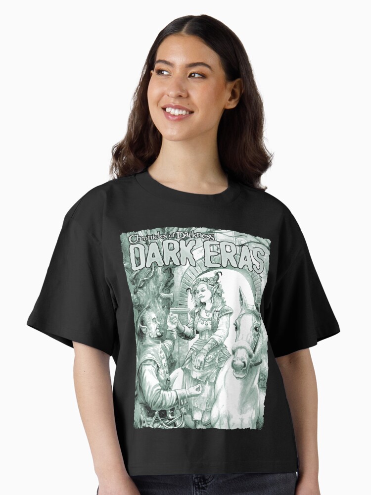 Thumbnail 1 of 4, Boxy T-Shirt, Dark Eras Art: Lily, Sabre, and Thorn designed and sold by TheOnyxPath.