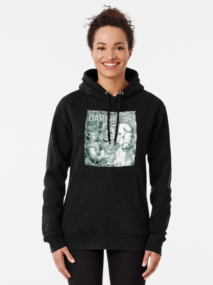 Thumbnail 2 of 5, Pullover Hoodie, Dark Eras Art: Lily, Sabre, and Thorn designed and sold by TheOnyxPath.