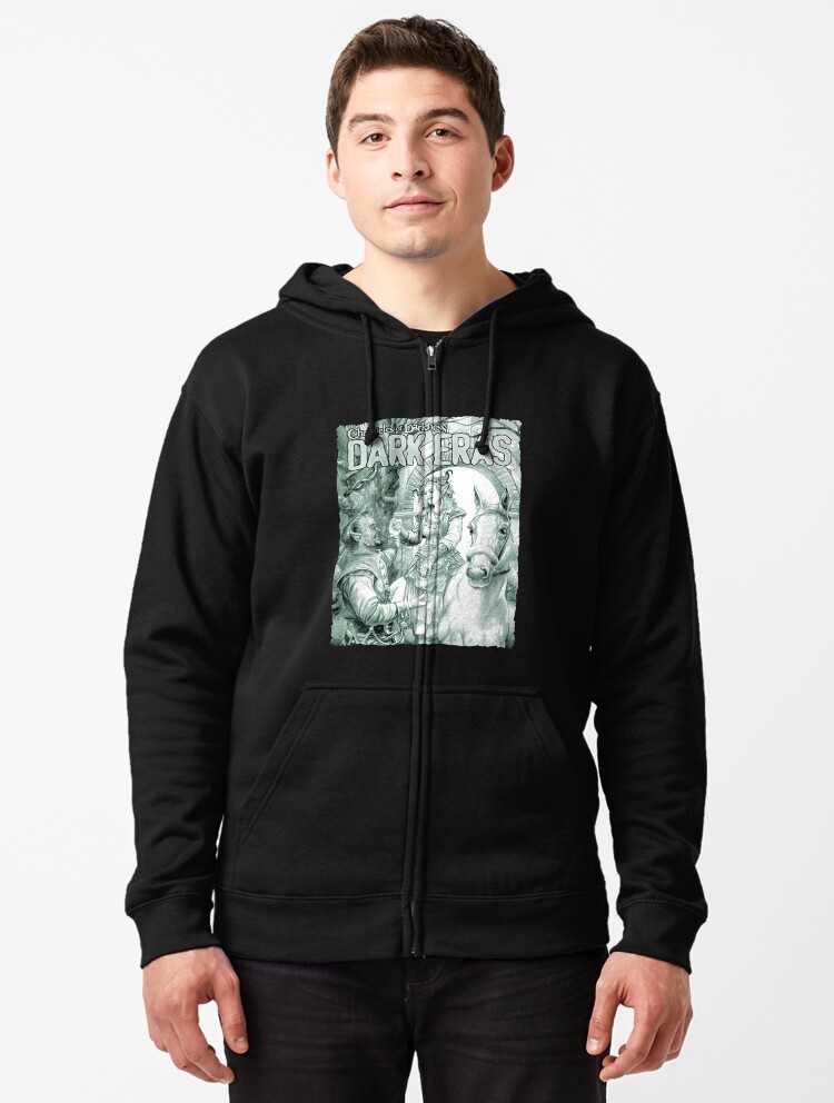 Thumbnail 1 of 5, Zipped Hoodie, Dark Eras Art: Lily, Sabre, and Thorn designed and sold by TheOnyxPath.