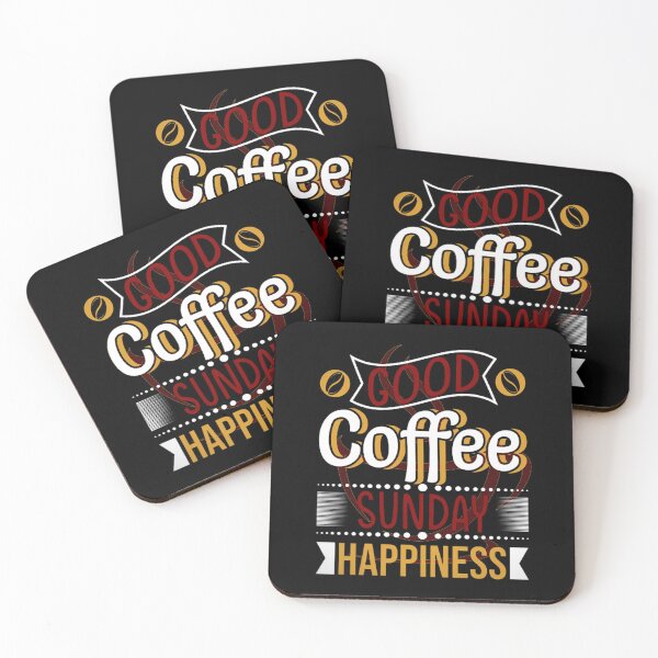 Item preview, GOOD COFFEE SUNDAY HAPPINESS designed and sold by SuaveDesigner.