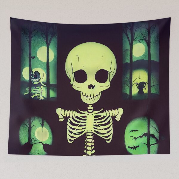Item preview, Halloween Spooky Scary Skeleton designed and sold by MythicPrompts.