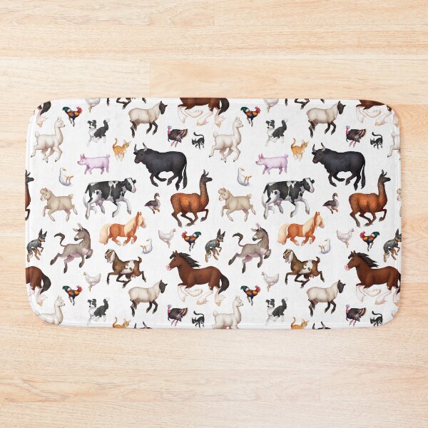 Item preview, Cozy Farm Animals Pattern designed and sold by Phoenix of Starlight.