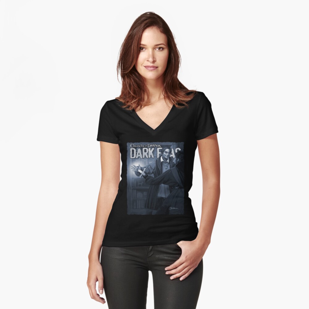 Item preview, Fitted V-Neck T-Shirt designed and sold by TheOnyxPath.