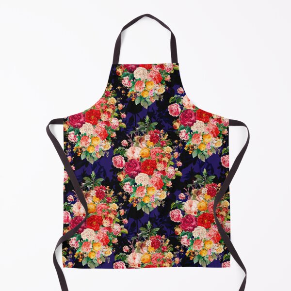Artikelvorschau, Blumen in einem Rautenmuster, dekoratives Muster, modernes Design, Blumen-Repeat-Muster, dunkelblaues Blumenmuster entworfen und verkauft von ZeinabTaha.