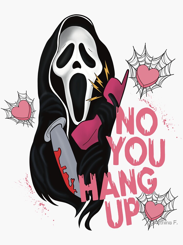 Ghostface Scream Movie Sticker Sticker For Sale By Paperandblades Redbubble 