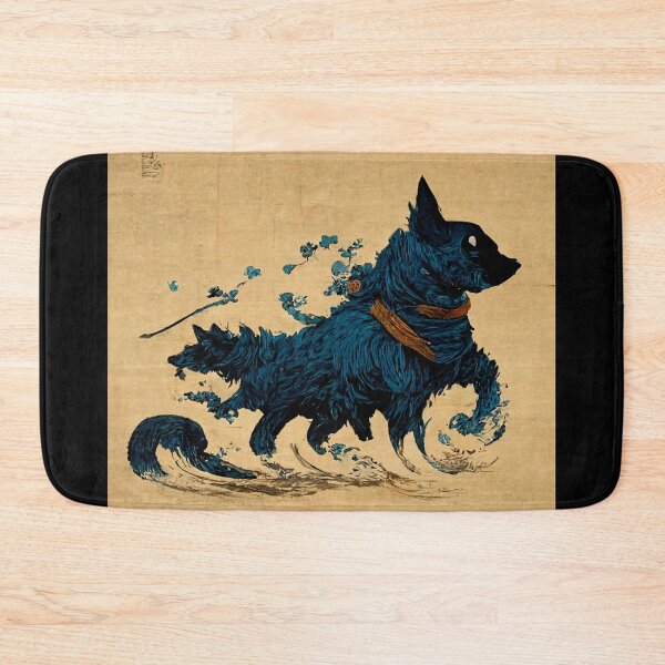 Item preview, shinobi dog hokusai style 02 designed and sold by kombos.