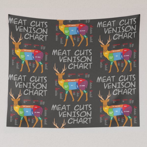 Item preview, MEAT CUTS VENISON CHART # design 2 designed and sold by unclenut.