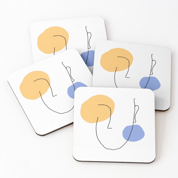 Item preview, Boho Blue Girl Portrait Face Minimalism designed and sold by Ankerd.