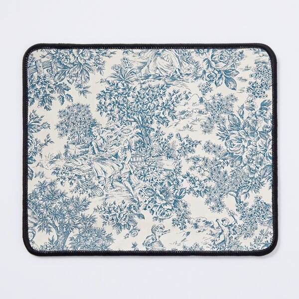 Item preview, Powder Blue Romantic Flowers French Toile Design designed and sold by IZiets.