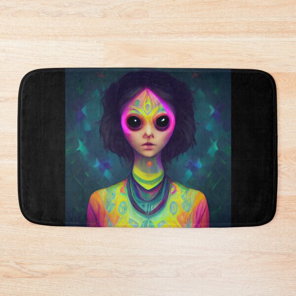 Item preview, Colorful Alien Girl - best selling  designed and sold by Aditya Bhole.
