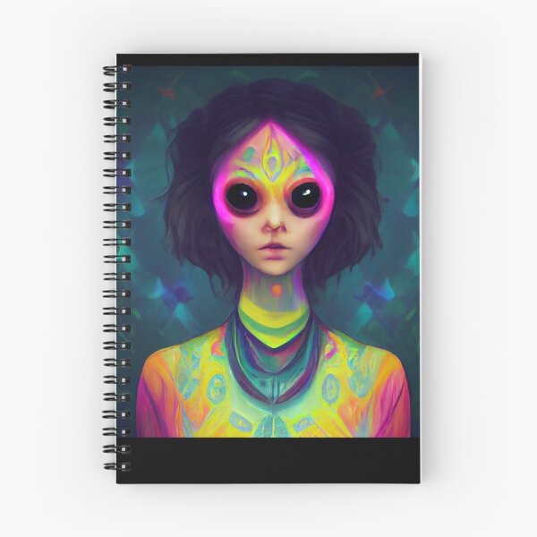 Item preview, Colorful Alien Girl - best selling  designed and sold by Aditya Bhole.