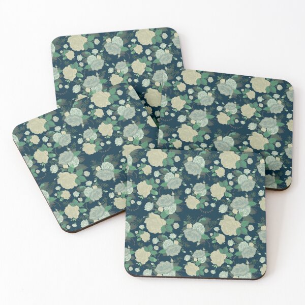 Item preview, Faded Victorian Roses in Blue designed and sold by Booneb.