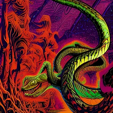 Artwork thumbnail, Psychedelic Python by TheDreamEffect