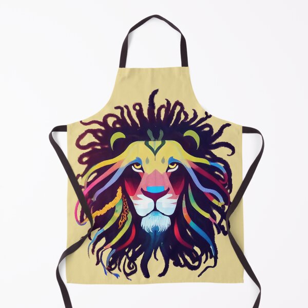 Item preview, Colorful Lion with Dreadlocks designed and sold by ThePurpleMelon.