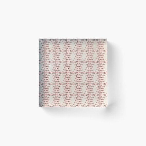 Item preview, Linen with red pattern designed and sold by LKL-Designs.