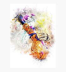 Goku vs Frieza Photographic Print