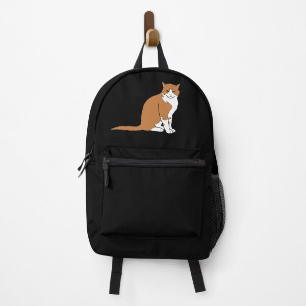 Item preview, cute angry ginger cat looking at you, yellow, brown and white, plain colors designed and sold by xiape.