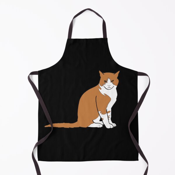 Item preview, cute angry ginger cat looking at you, yellow, brown and white, plain colors designed and sold by xiape.