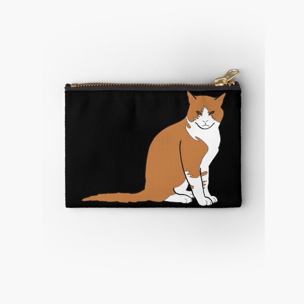 Item preview, cute angry ginger cat looking at you, yellow, brown and white, plain colors designed and sold by xiape.