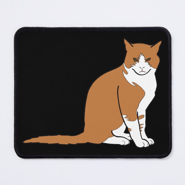 Item preview, cute angry ginger cat looking at you, yellow, brown and white, plain colors designed and sold by xiape.