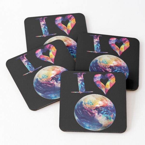 Item preview, I heart earth - dark designed and sold by PrintPhrases.